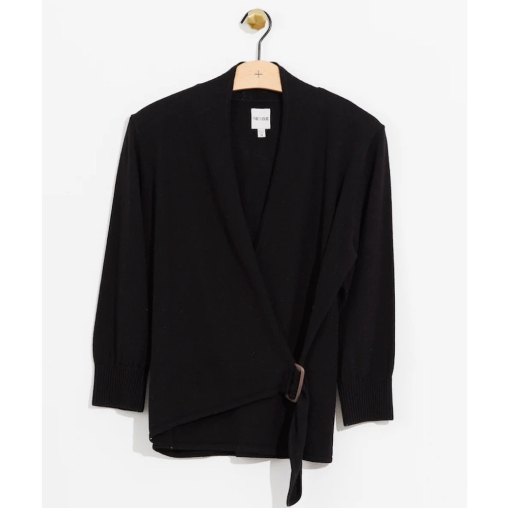 NIC + ZOE Vital Wrap Sweater Sz M - Picture 4 of 7